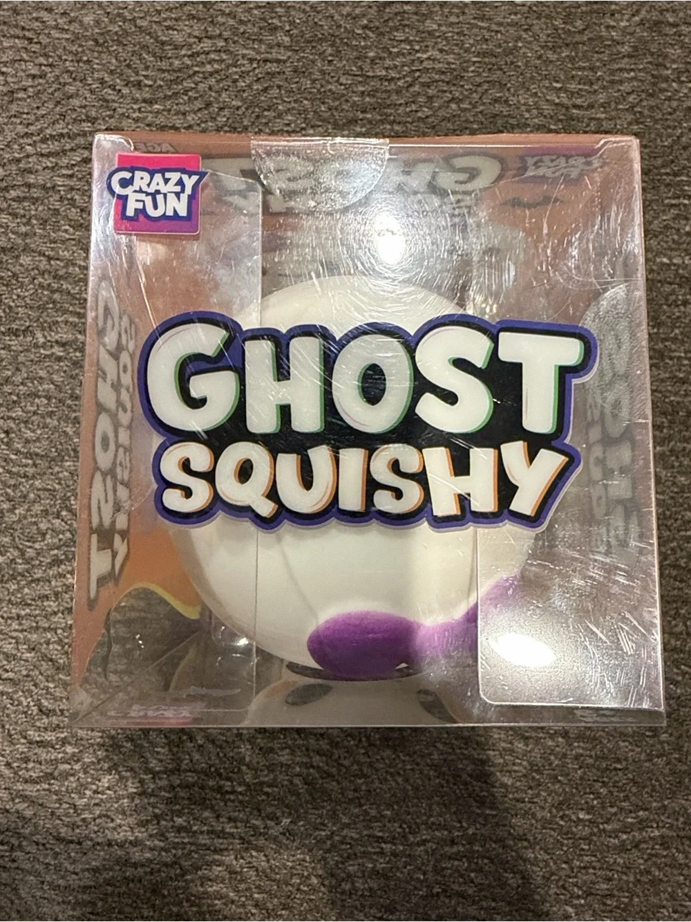 Ghost Squishy Toy - White & Purple